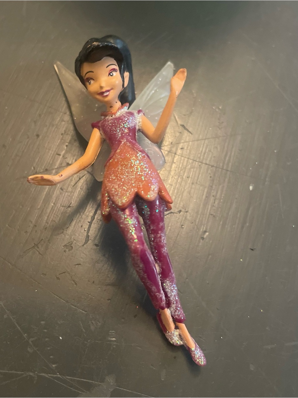 Disney Tinkerbell Vidia Glitter Fairy Figurine magic fairies whimsy VTG
